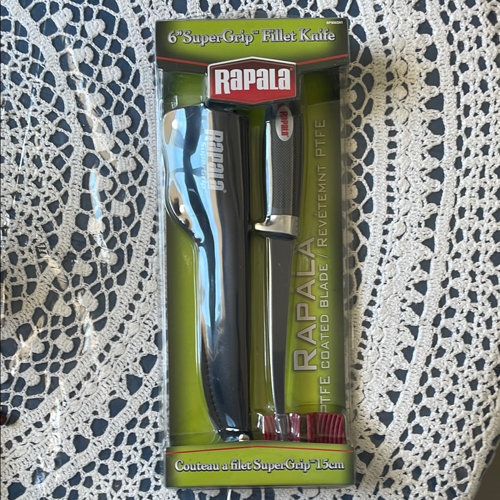 Rapala SuperGrip Fillet Knife with Sheath